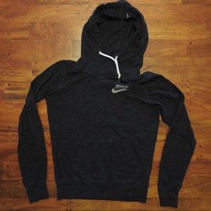 gray-black nike hoodie